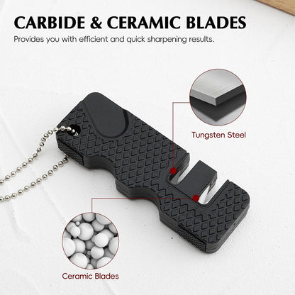 Pocket Knife Sharpener 5 Sets – Knife Sharpening Tool Whetstone, Sharpening Stone for Kitchen, Outdoor Camping Hunting Hiking