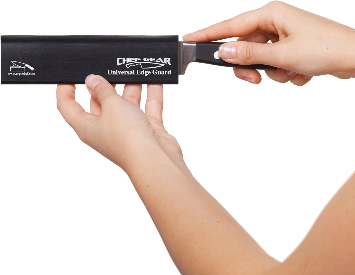 Ergo Chef Universal Knife Edge Guard, Durable Blade Protector, Black