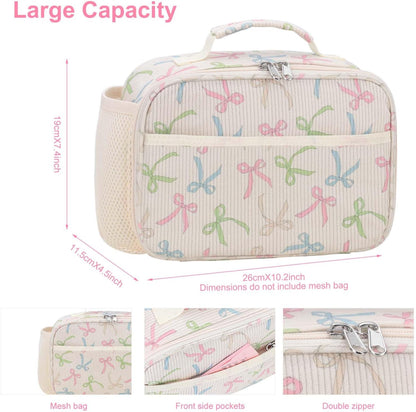 RHCPFOVR Kids Lunch Bag - Insulated Lunch Box for Boys Girls,Washable Lunch Bag and Reusable Toddler Leak-proof Lunchbox for School and Daycare - Colors B