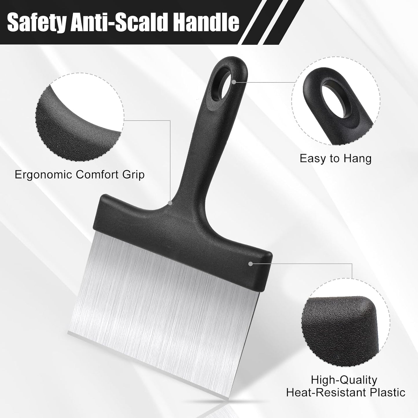 Bench Scraper,Dough Scraper,Premium Stainless Steel Dough Cutter with Measuring Scale,Multi- Purpose Food Scraper for Pastry,Cake,Pizza,Bread,Cooking