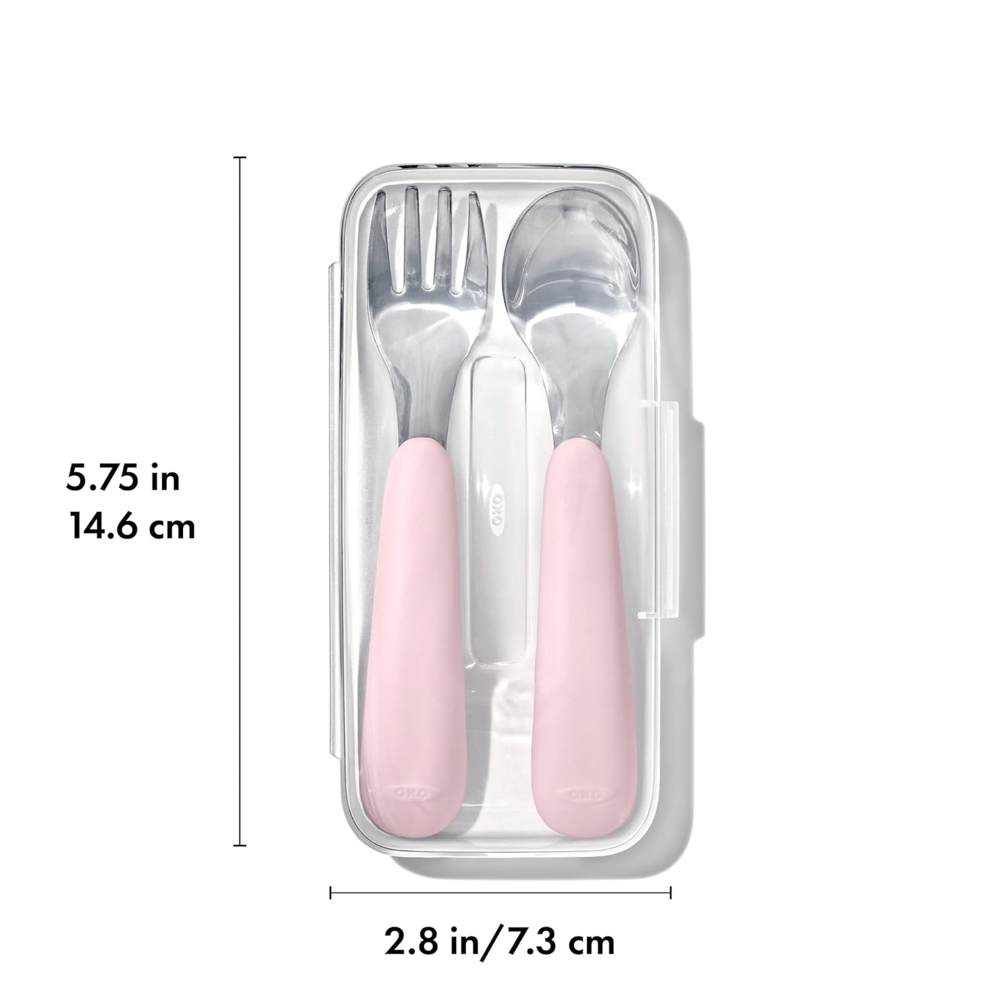 OXO Tot On-The-Go Fork and Spoon Set - Dusk