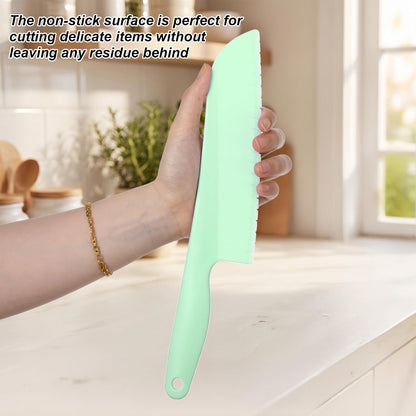 Mabor Plastic Lettuce Knife, 4Pcs Lettuce Knife to Prevent Browning