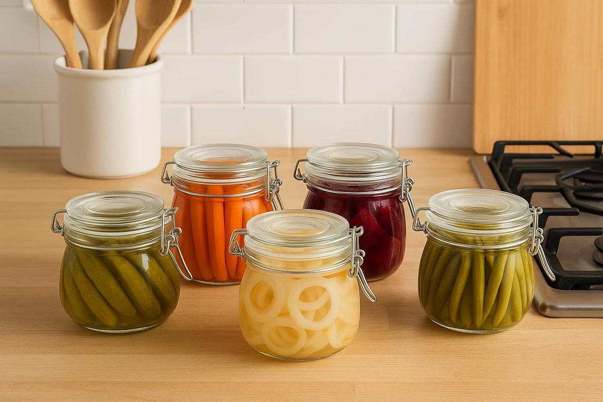 Spice Jars Set of 6, 4 oz Glass Spice Jars with Airtight Lids and Labels, Small Seasoning Jars for Spices, Herbs, Kitchen Spice Organizer