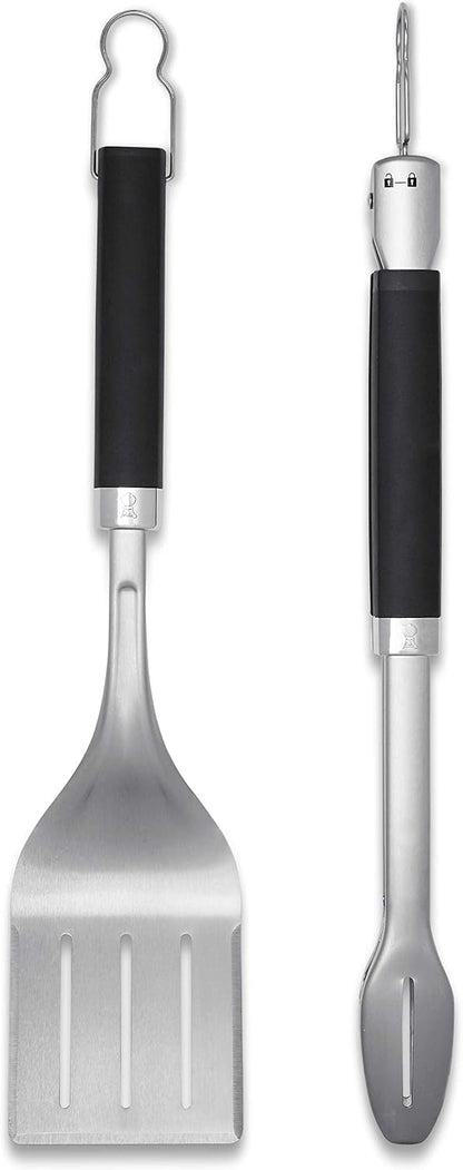 Weber® Precision Tongs & Spatula Grilling Tool Set, Stainless Steel