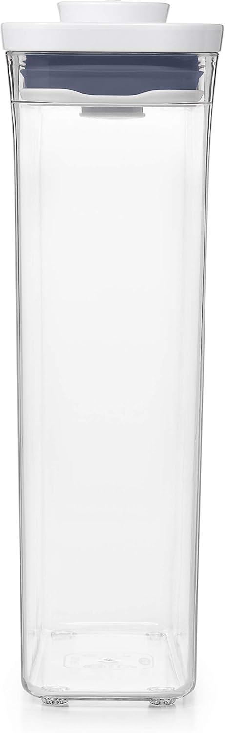 OXO Good Grips POP Container – Airtight 1.7 Qt for Coffee and More Food Storage, Rectangle, Clear