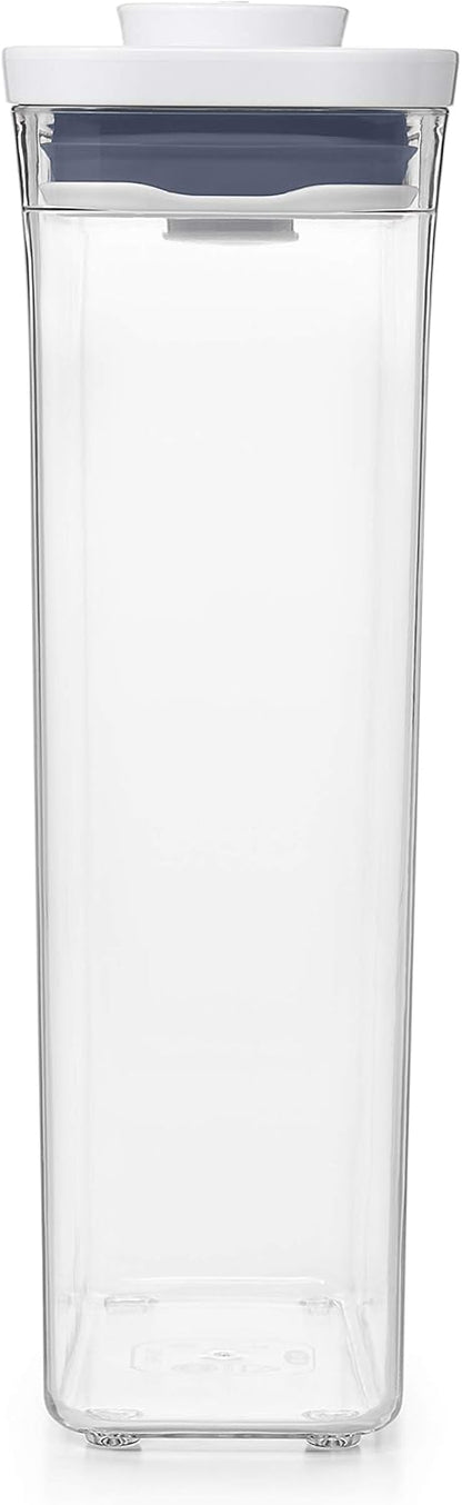 OXO Good Grips POP Container – Airtight 1.7 Qt for Coffee and More Food Storage, Rectangle, Clear