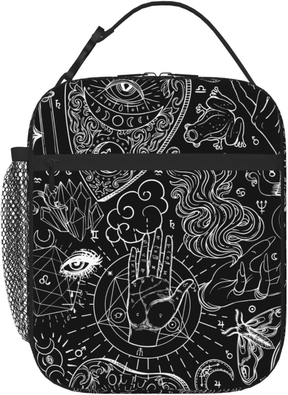 Dinosaur Volcano Insulated Lunch Bag for Women & Men, Reusable Leak-Proof Lunch Box with Cooler Compartment, Lunch Tote for Adults Work Travel Picnic Durable & Washable
