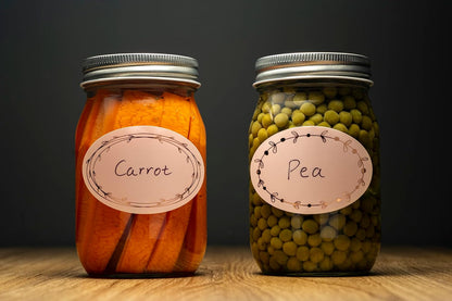 MONEST Waterproof Label Stickers for Jars and Lids, Pantry, Mason Jar, Canning, Spice, Bottle Labels (Red Tulip 2"x3")