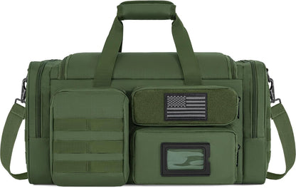 Tactical Pistol Range Bag, Gun Range Bag for Handguns, Shooting Duffle Range Pistol Bag with 6X Magazine Slots, Extra Pockets for Ammo and Essentials