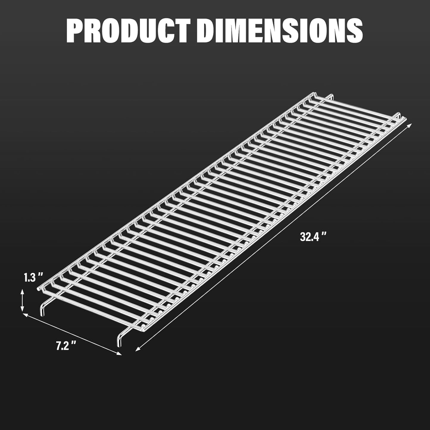 Utheer 2-Pack Griddle Warming Rack for Blackstone 28" Griddles, Stainless Steel Flat Top Grill Accessories | Reversible Rack Adds Prep Space, Foldable Clip-On Design Expands Cooking & Holding Area