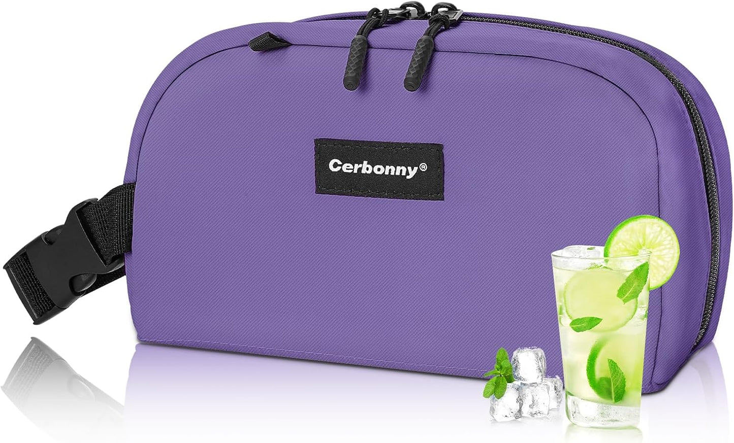 Cerbonny Freezable Cooler Bag for Work/School Travel - Mini Insulated Bag Fit For Yogurt