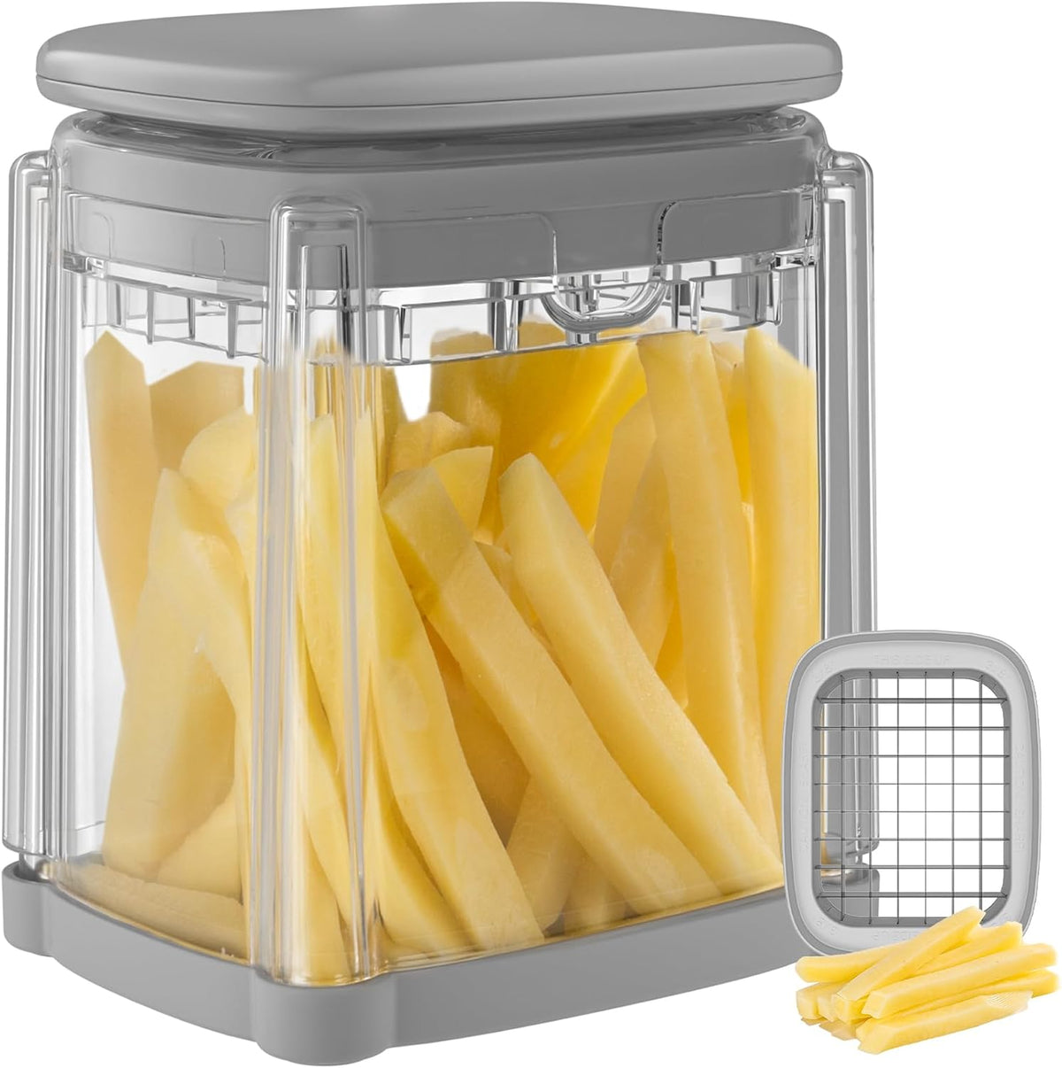 French Fry Cutter, Potato Cutter for Fries, Onion Chopper, French Fry Slicer for Potato Onion Carrot Cucumber Zucchini Pepper Apple