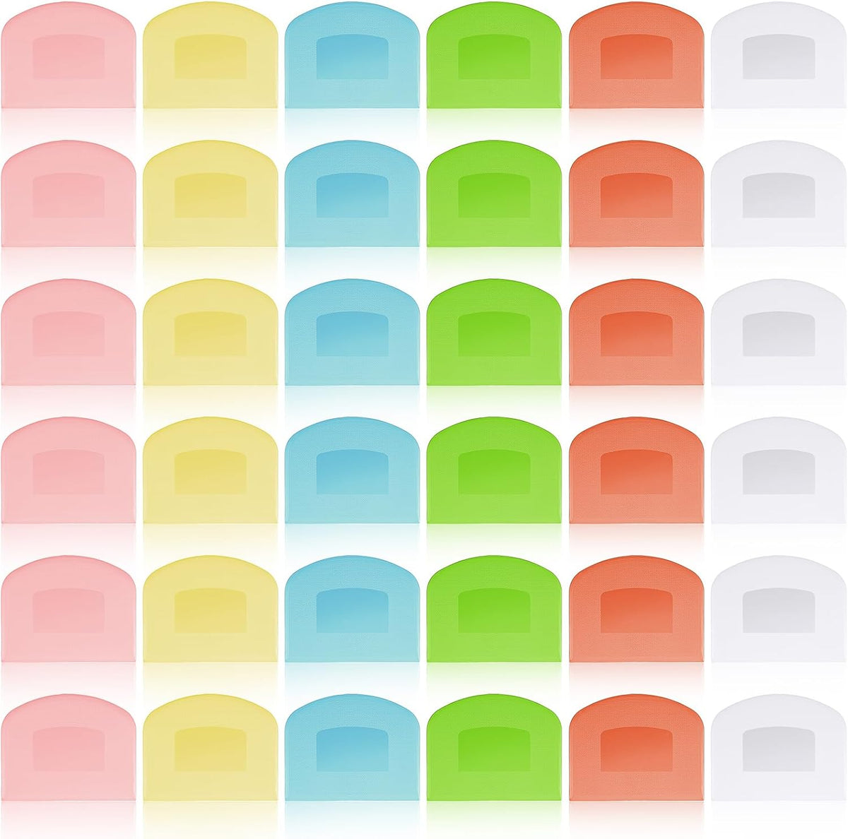 36 Pcs Food Scraper, Flexible Dough Scraper, Multifunctional Kitchen Scrapers Tool, Bread Dough Cutter, Cake Smoother for Icing,
