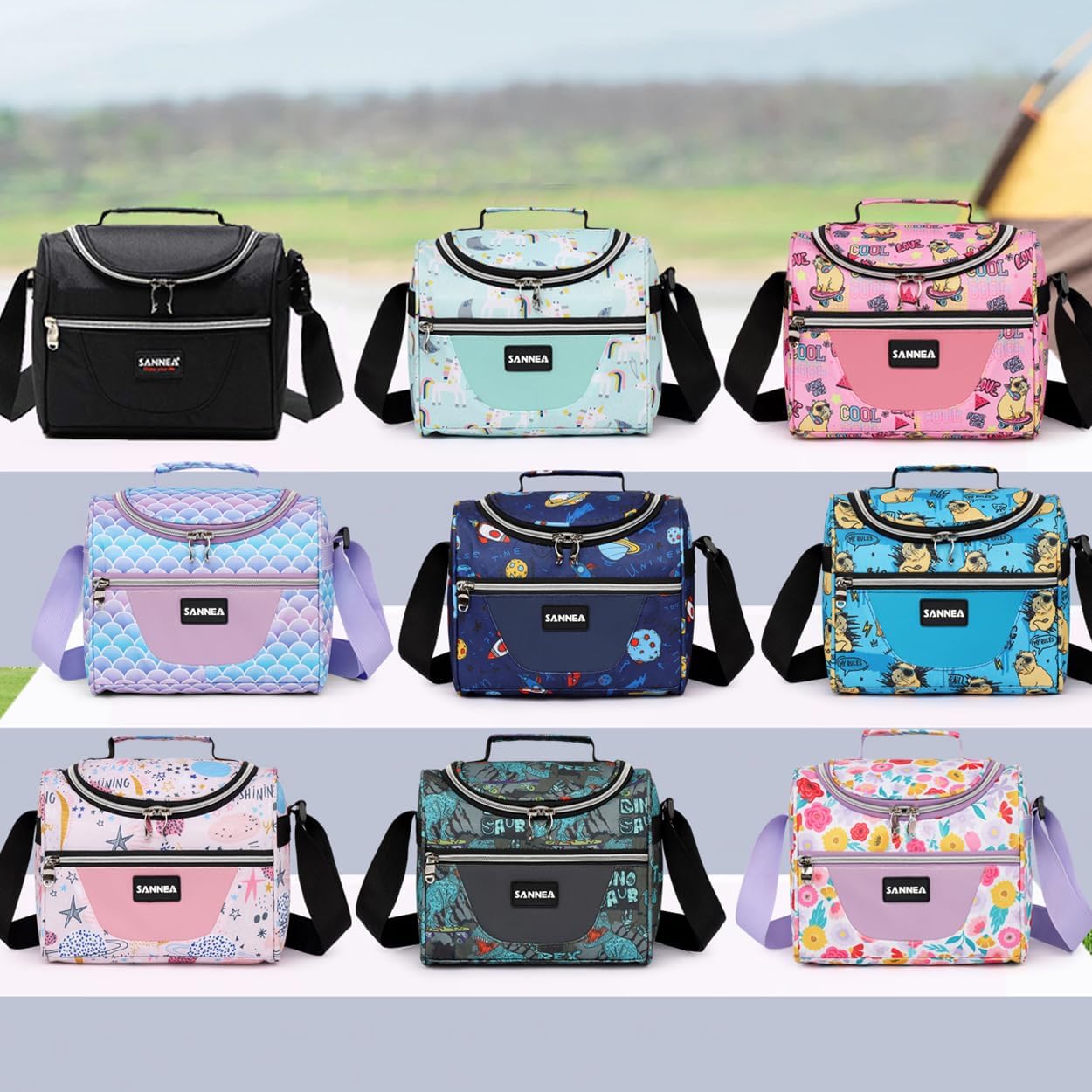 Lunch Bag for Kids Coole Lunch Box Tote for Women Girls Boys Children Student Insulated Bento Bag for School Work Picnic Outdoor Activities