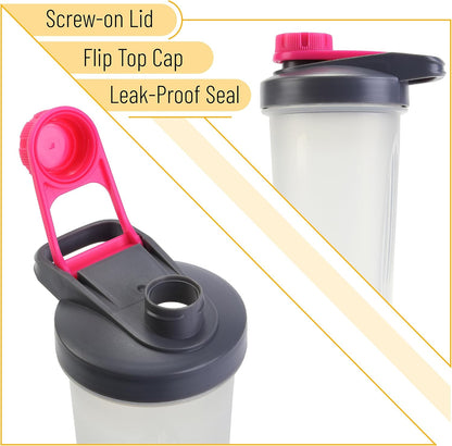 Mr. Pen- Shaker Bottles for Protein Mixes with Twist Cap, 28 oz