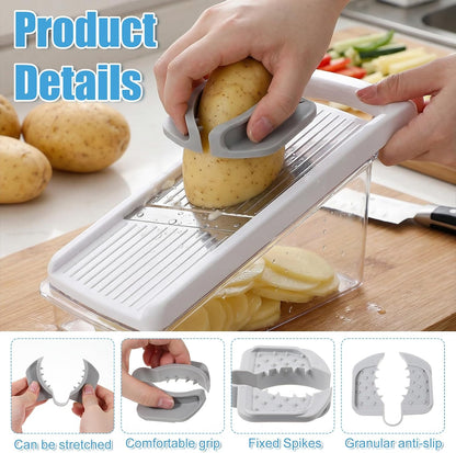 Safety Hand Guard for Mandoline Slicers or Grater Food Slicer Cutter Finger Guard Non-Slip Grip Ergonomic Durable for Smooth Safe Slicing of Fruits Vegetables Kitchen Gadgets Pocket Tools