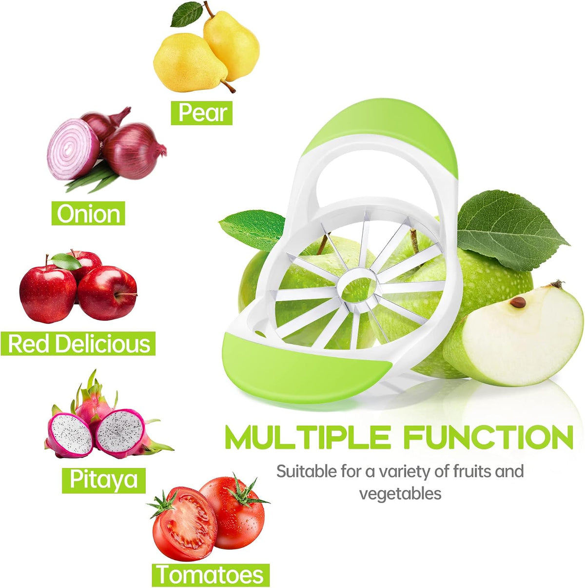 Supercenter Apple Cutter, Apple Corer and Slicer - 4.72 Inch Apple Slicer