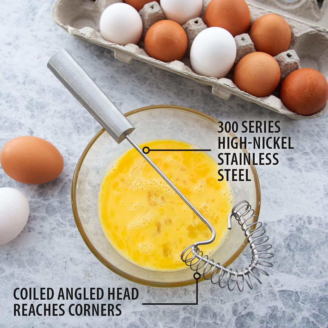 Rada Cutlery Handi-Stir Whisk (R117), Silver