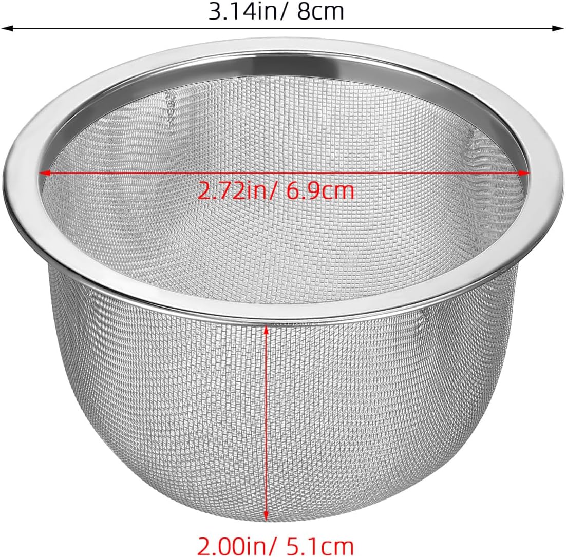 HOMSFOU 4 Pack Tea Infuser, Stainless Steel Tea Filter