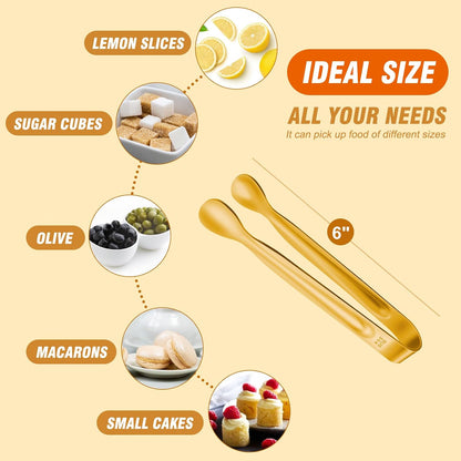 Eddeas Kitchen Tweezers Tongs, Cooking Tweezers Stainless Steel - 3 Size 12'' 10'' & 8 inch Ideal for Meat, pasta, plating and pinching delicate small pieces of food, Set of 3