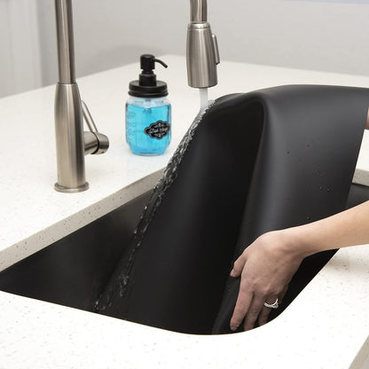 GASARÉ, Extra Large, Thick, Silicone Mat for Kitchen Counter, Heat Resistant Mat, Countertop Protector, Non-Slip, Easy to Clean, Cuttable, 25 x 17 Inches, Black