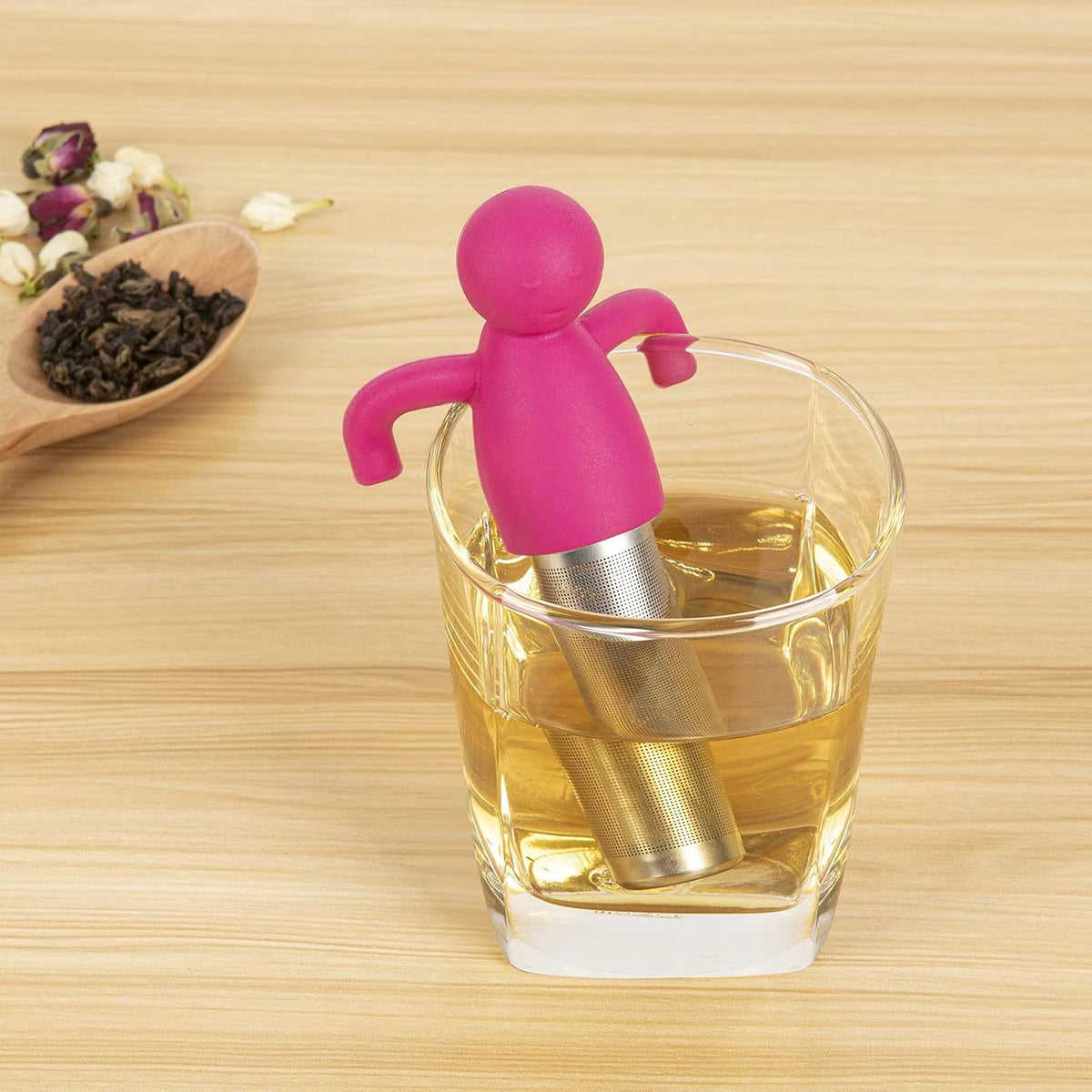 Leden Tea Infuser for Loose Leaf Tea Extra Fine Mesh Tea Steeper Gray