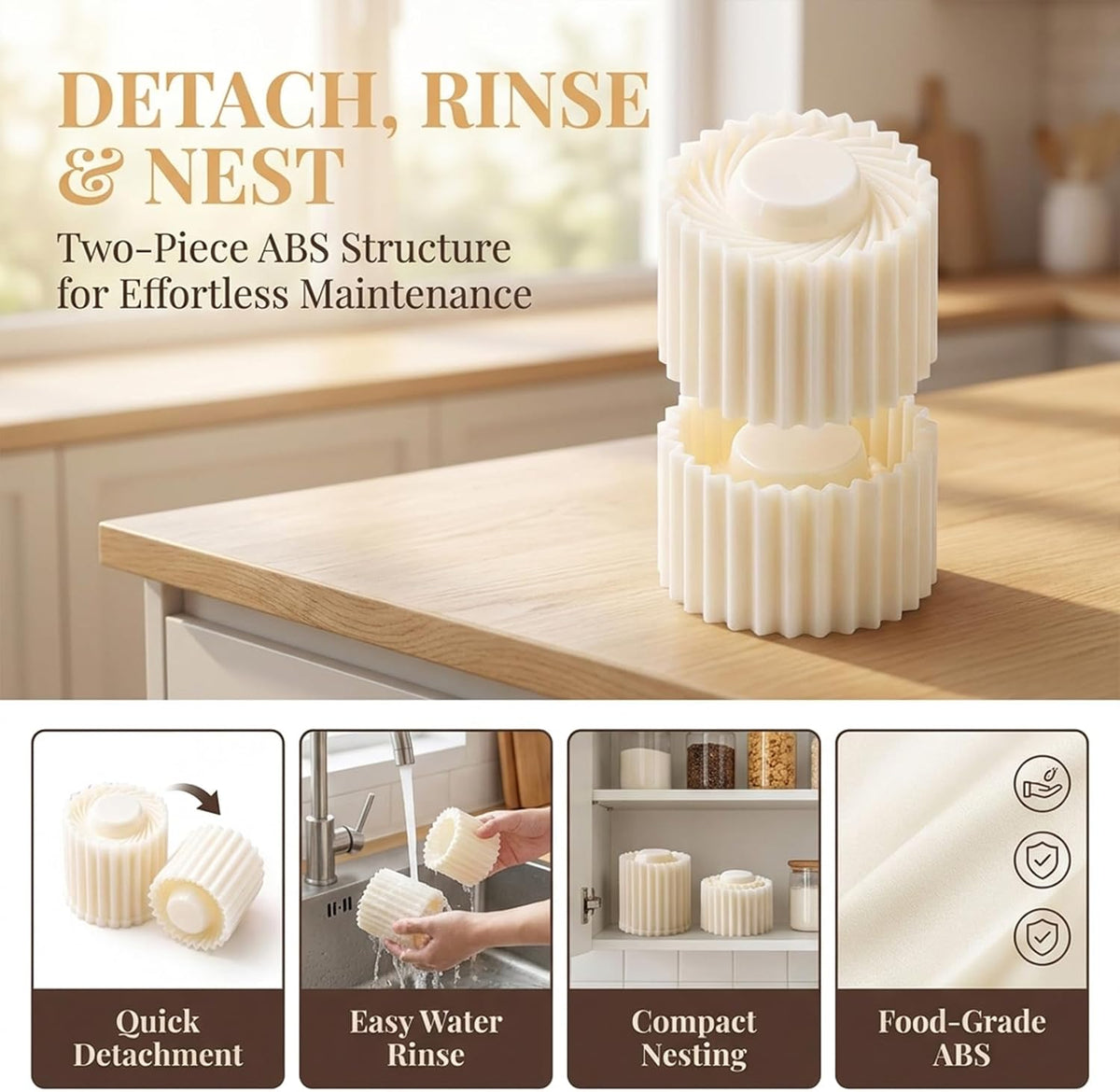 Cookie Press, 2-in-1 Moon Cake Mold Press, Sunflower Cookie Shaper