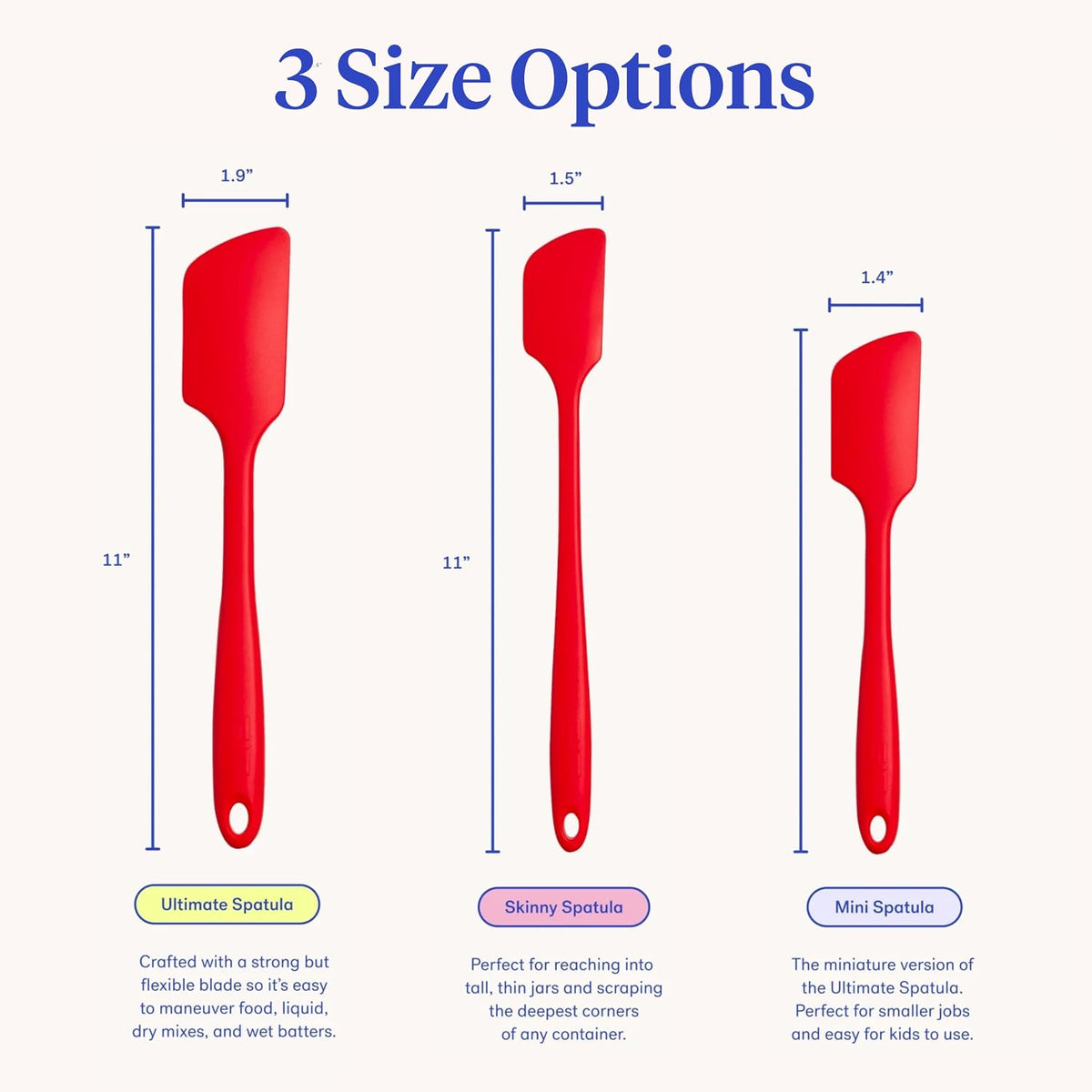 GIR Premium Silicone Kitchen Spatula – Ultimate, 11IN, Sprinkles