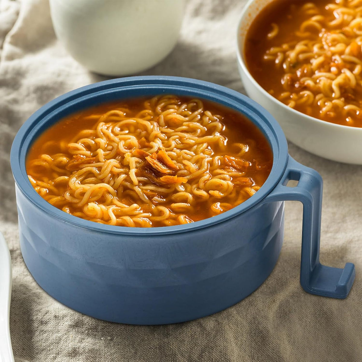 2 Sets 40 oz Microwave Ramen Bowl with Handles, Yellow,Orange