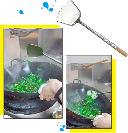 Sunrise Kitchen Supply Commercial Grade Wok Spatula (Shovel 17" (#2))