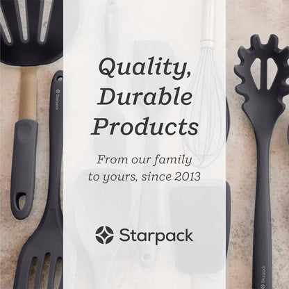 StarPack Premium Silicone Kitchen Tongs Set of 2 (9-Inch & 12-Inch) - Stainless Steel with Non-Stick Silicone Tips, High Heat Resistant to 480°F, For Cooking, Serving, Grill, BBQ & Salad (Cherry Red)