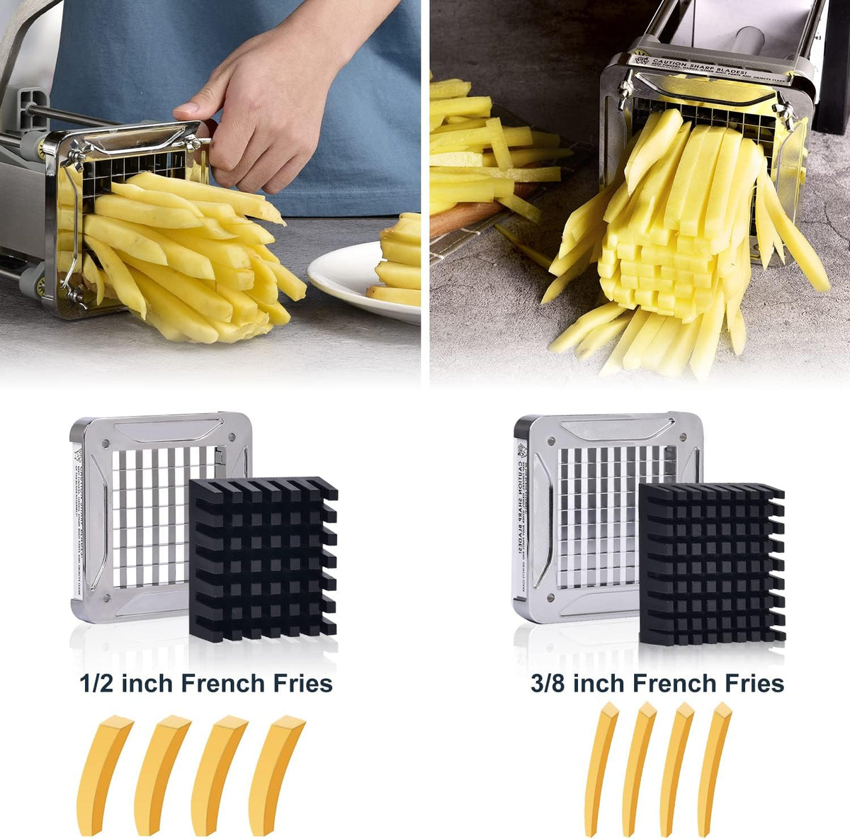 Sopito French Fry Cutter Replacement Stainless Steel Blade for V6, 1/4 Inch
