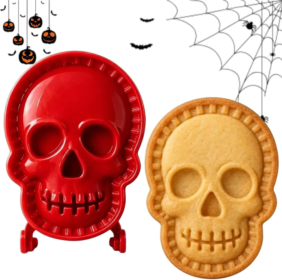 Halloween Mini Hand Pie Molds Set, Dough Press Cutter with 8 Fall Shapes
