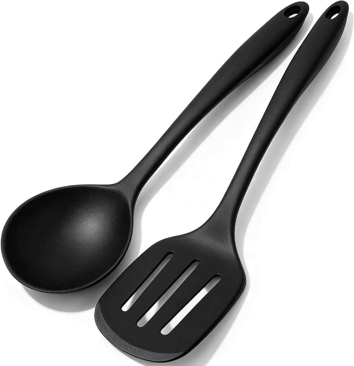 2 Piece Large Silicone Pancake Spatula Turner Set