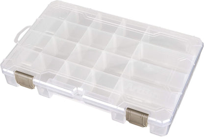 ArtBin Large Solutions Box Clear Art & Craft Organizer with Dividers - Plastic Storage Case for Convenient and Versatile Storage - Ideal for Various Craft Supplies
