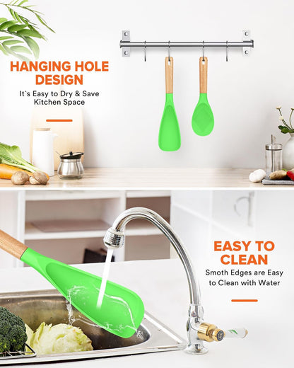 Badiano Cooking Spoon and Rice Scooper for Nonstick Cookware,Multi-function