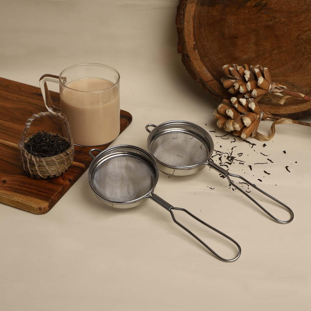 TMT Chai Tea Strainer - Small Stainless Steel Coffee & Tea Filter