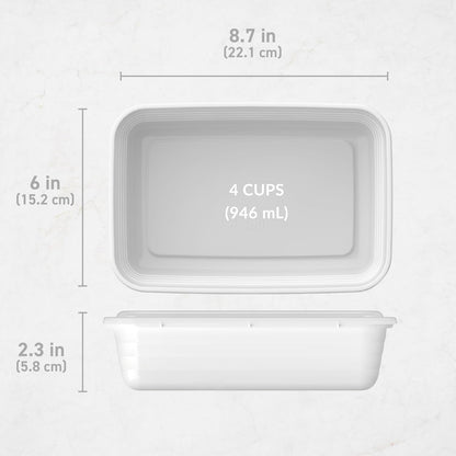 Bentgo Prep - 20-Piece 1-Compartment Reusable Meal Prep Containers with Lids, PFAS & BPA Free Materials, Durable, Microwave, Freezer, & Dishwasher Safe To Go Food Storage (Gold)