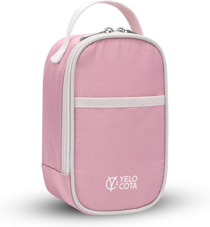 Yelocota Small Insulated Lunch Bag- Snack Bag- Mini Cooler Bag with Handle for Travel,Work,School(Storage Space below 20oz)- Also Suitable for Pairing with Food Jar