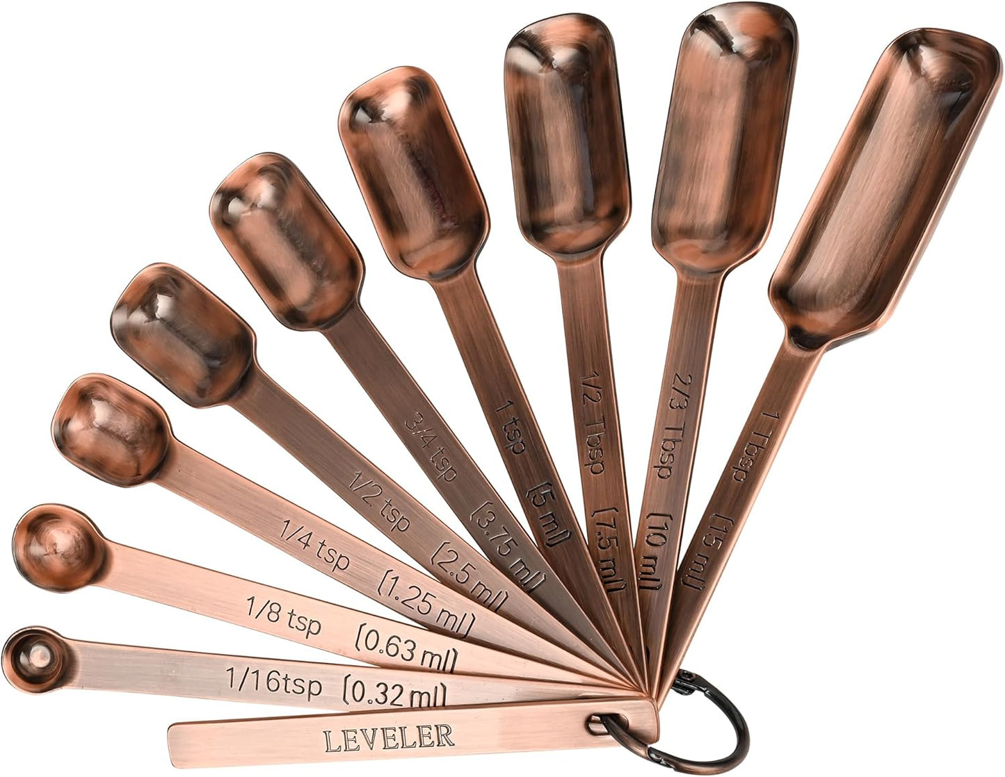 Measuring Cups and Spoons Set of 12, Stainless Steel Stackable Measuring Cups and Spoons Set With Leveler, Metal Measuring Spoons and Cups for Dry or Liquid Ingredients During Kitchen & Baking