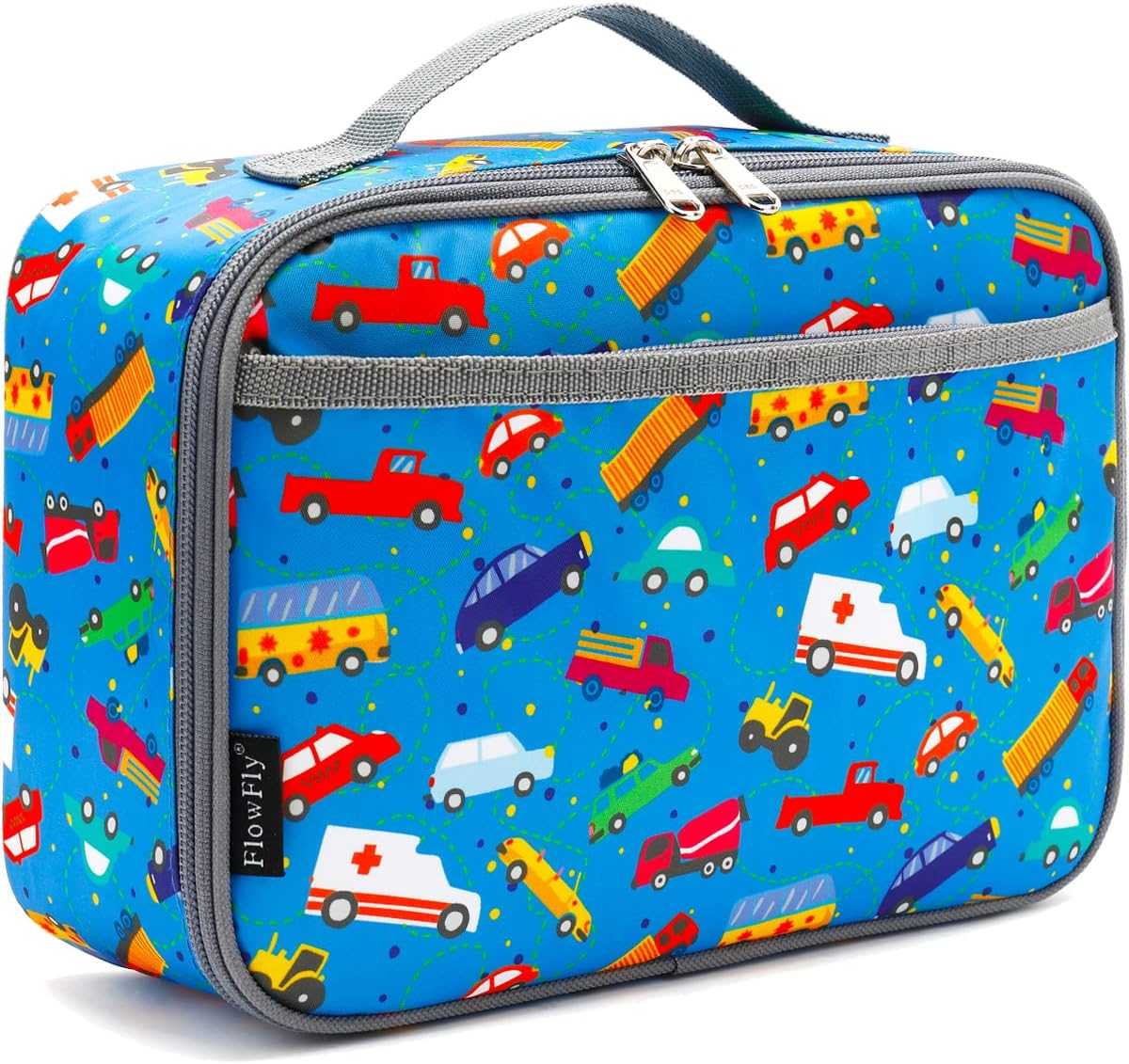 FlowFly Kids Lunch box Insulated Soft Bag Mini Cooler Back to School Thermal Meal Tote Kit for Girls, Boys, Astronaut - Colors A