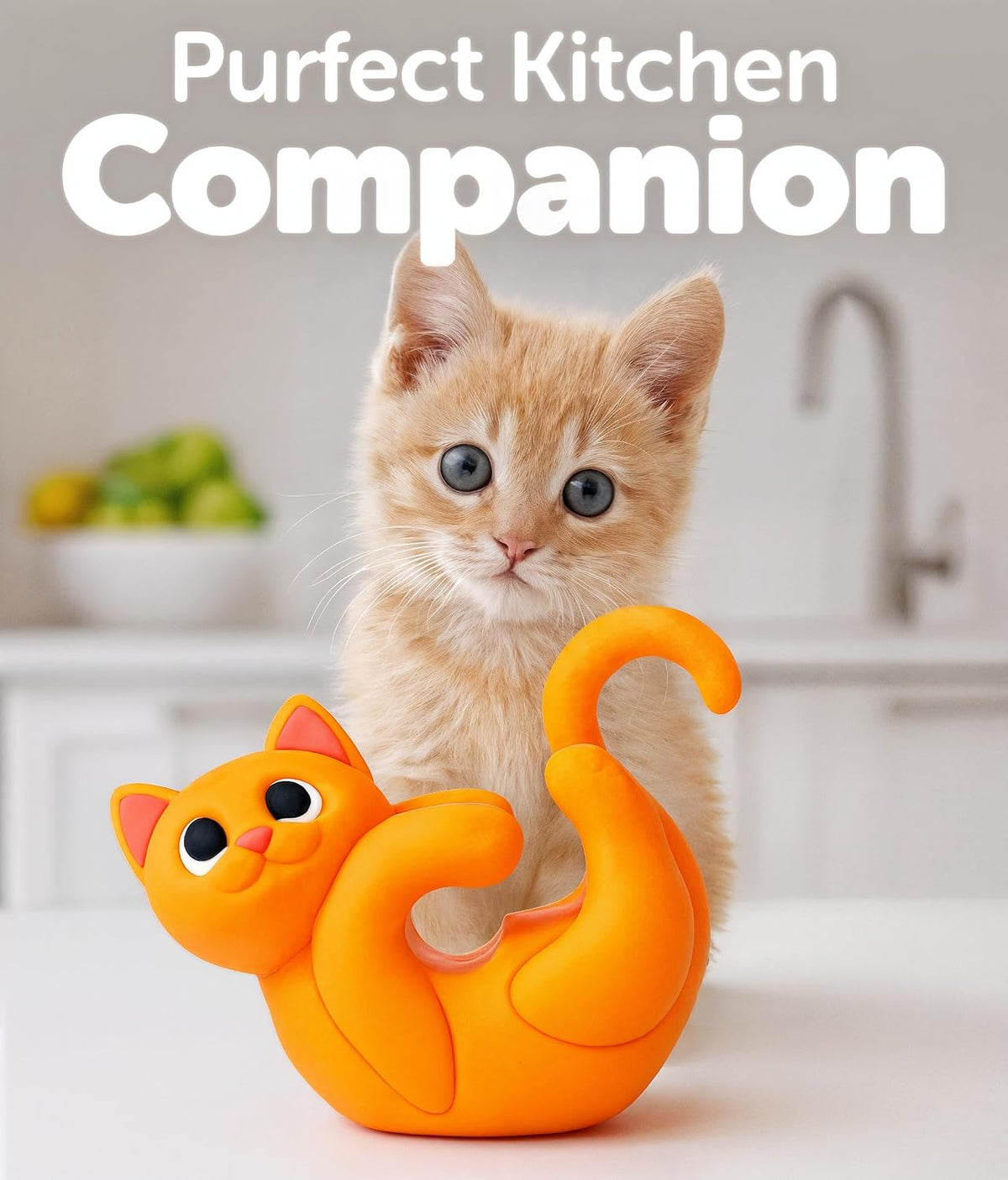 Itera Gray Silicone Cat Spoon Rest Kitchen Gadget