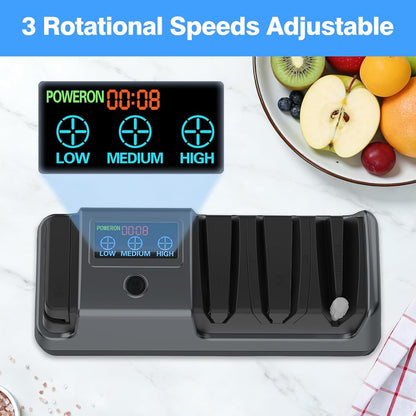 5-in-1 Electric Knife Sharpener for Kitchen Knives-Scissor Sharpener (light gold)