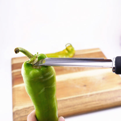 Jalapeno Chili Pepper Corer Stainless Steel Zucchini Cucumber Corers Special Kitchen Gadgets With Serrated Edge Easy Remove The Seeds Of Your Veggies & Fruits