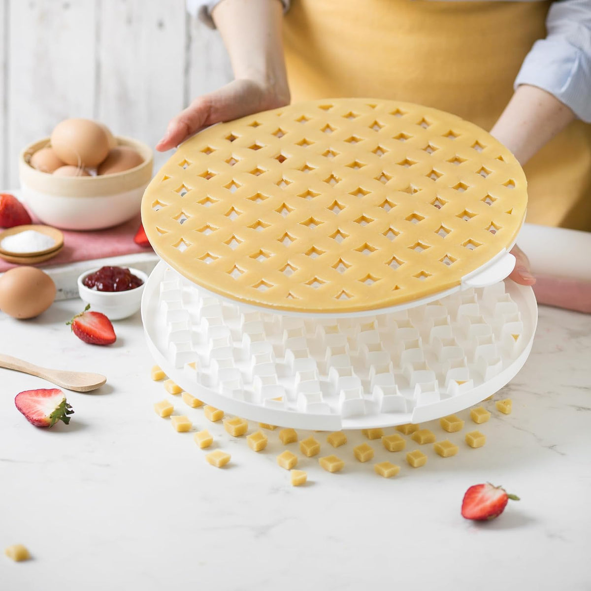 Decora Lattice Crust Cutter, White, 30 cm