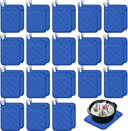 Hoolerry 7''x 9'' Sublimation Pot Holders with Pocket, Black