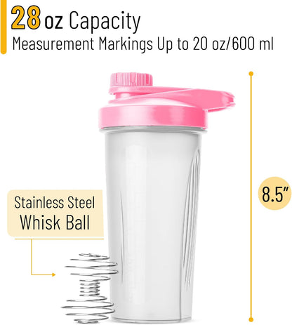 Mr. Pen- Shaker Bottles for Protein Mixes with Twist Cap, 28 oz