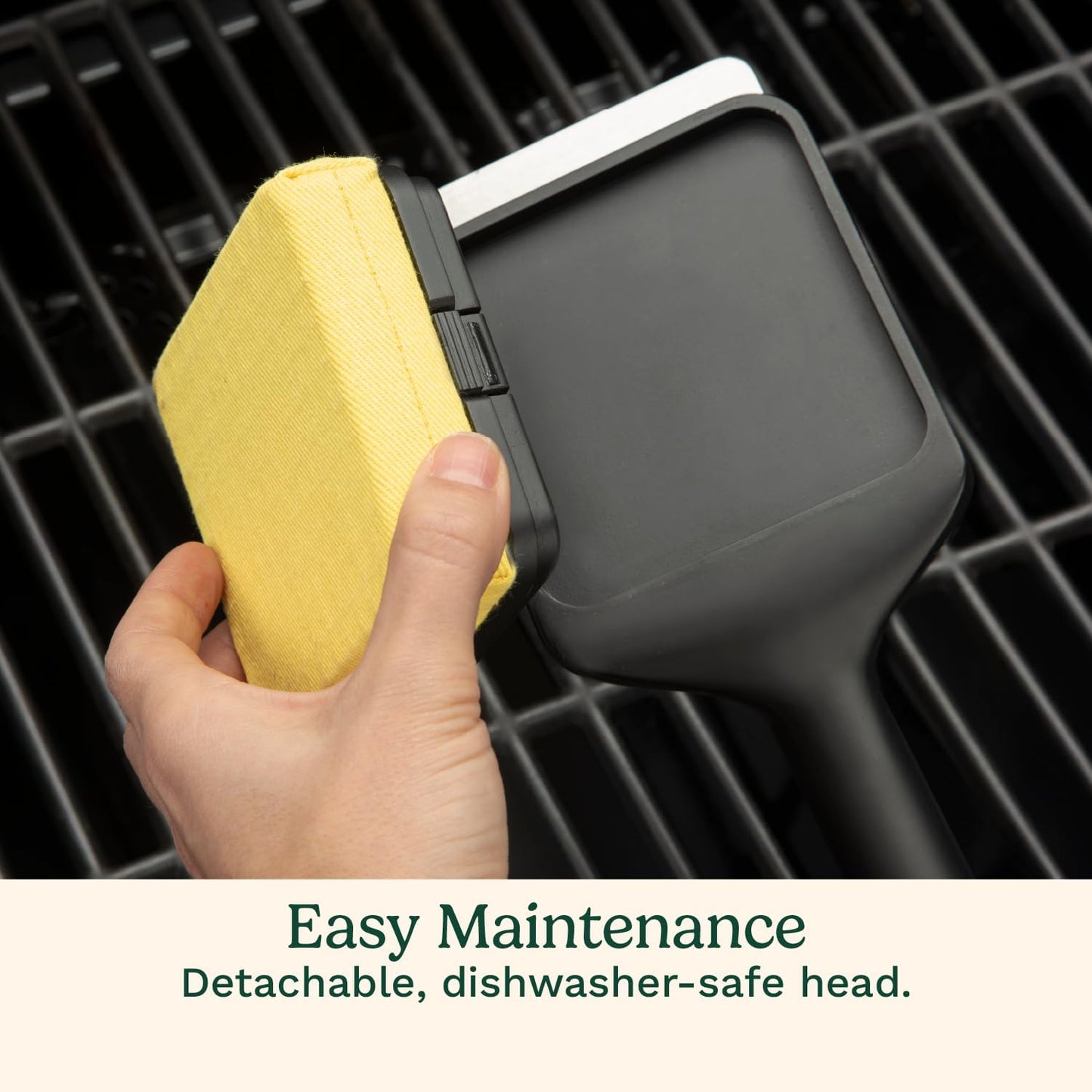 Cuisinart Grill Renew Steam Cleaner Brush, Bristle Free Cleaning Brush for All Grills, Perfect Worry-Free Grill Brush Accessories for BBQ, Clean Cast Iron Grates, Stainless Steel, Porcelain