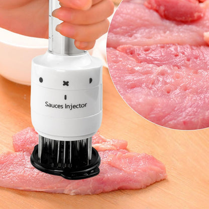 Meat Tenderizer Injector 90ml Stainless Steel Sauces Enhancer Injector