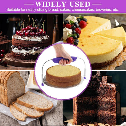 Cake Leveler & Slicer, 10 Inch Adjustable Cake Cutter Slicer Leveler